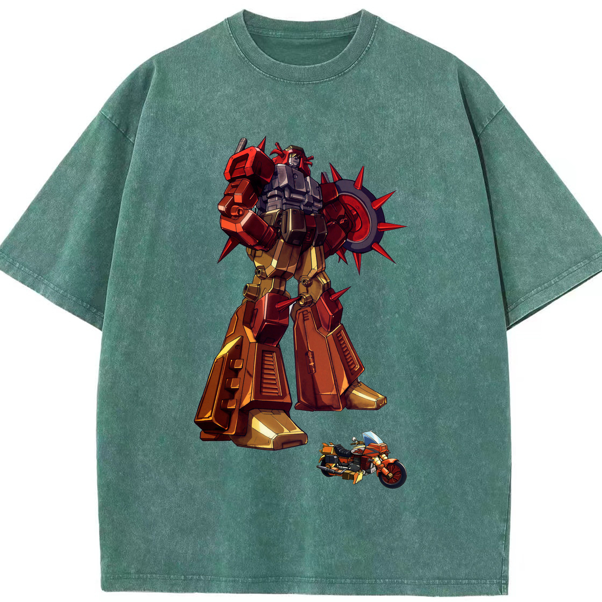 （画像用）  綿100% ヴィンテージ風 半袖Tシャツ（フロントプリント）